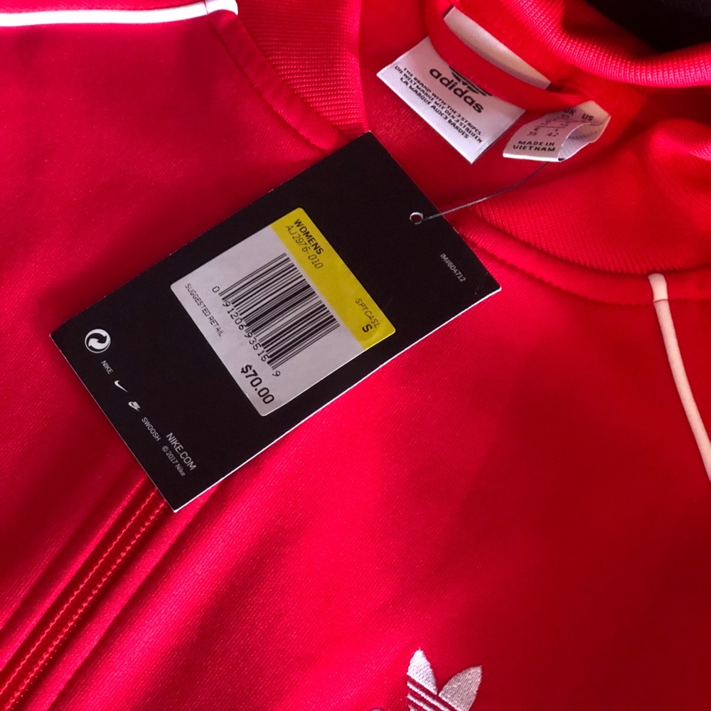 Red Adidas sweater